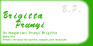 brigitta prunyi business card